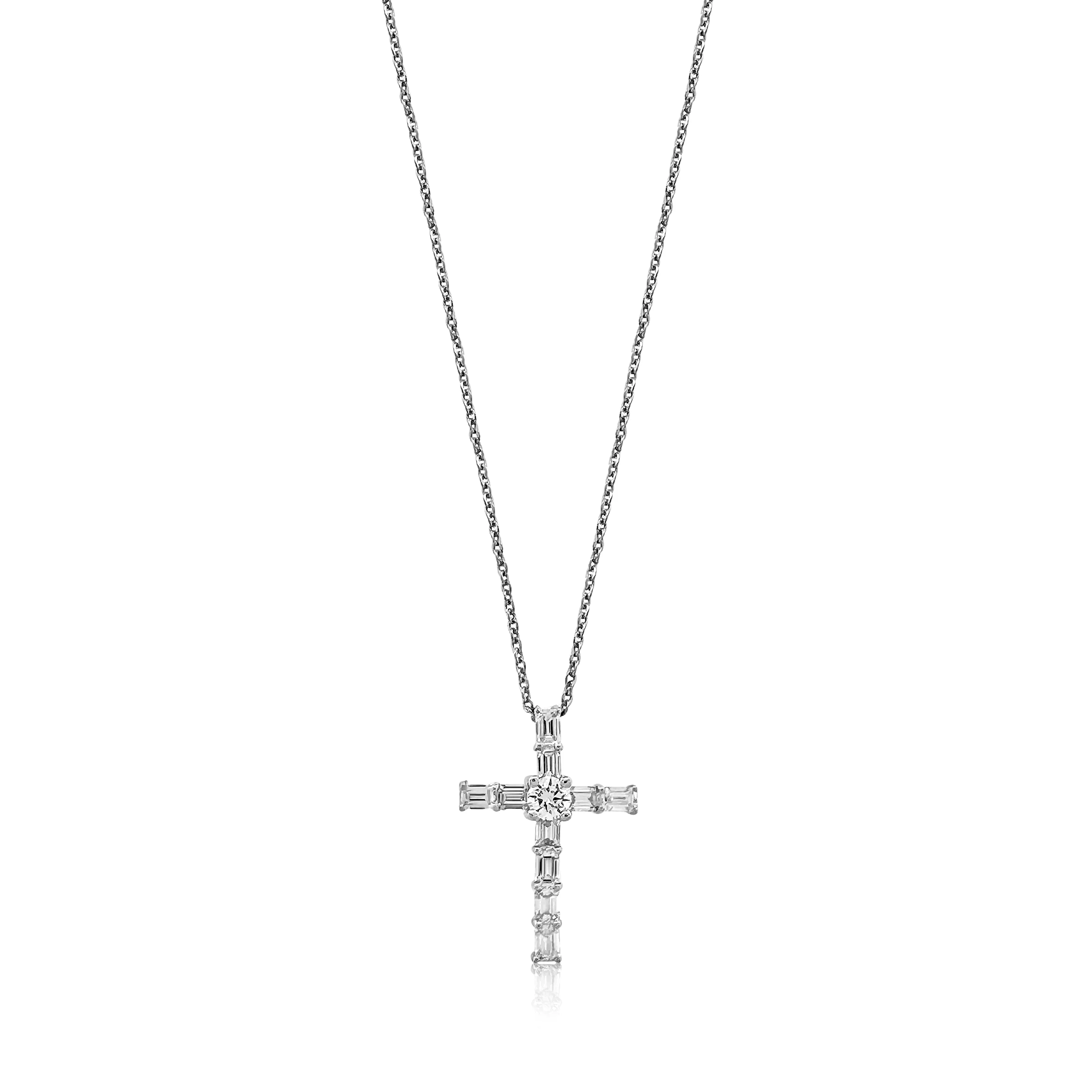 1.34 TW Diamond Cross Pendant