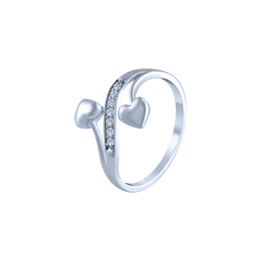 14k (585) White Gold And Diamond Ring For Women