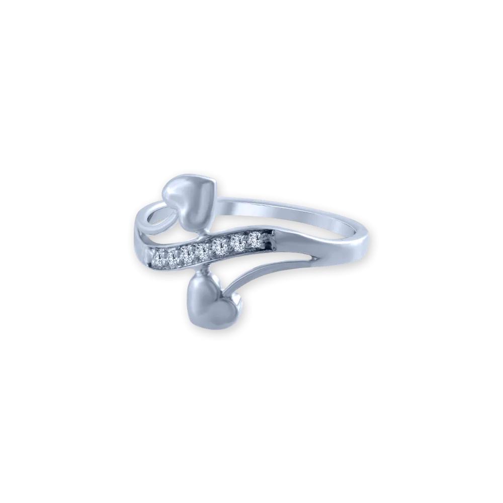 14k (585) White Gold And Diamond Ring For Women