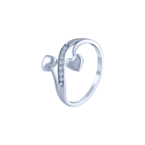 14k (585) White Gold And Diamond Ring For Women