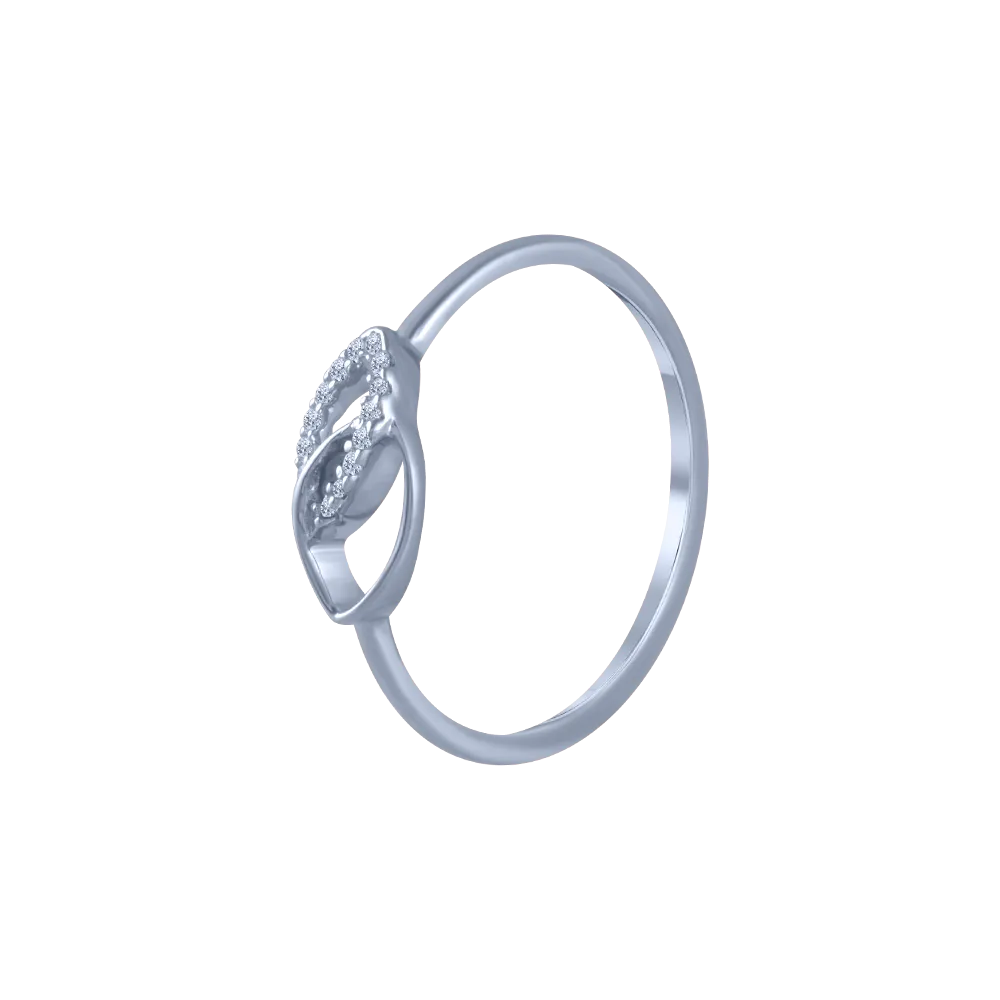14KT (585) White Gold And Diamond Ring For Women