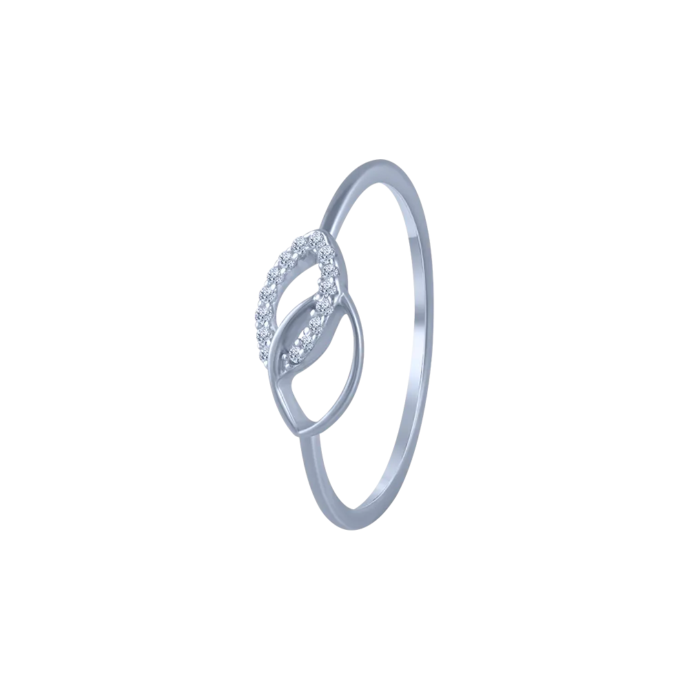 14KT (585) White Gold And Diamond Ring For Women
