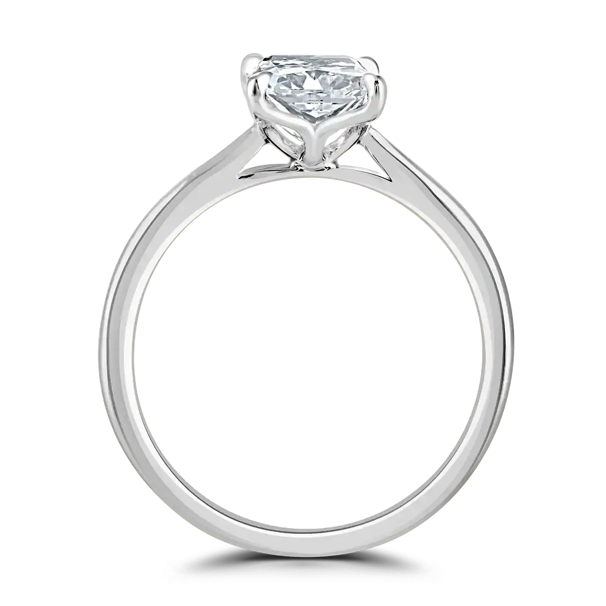 18ct Yellow Gold 1ct Radiant Cut Laboratory Grown Diamond Solitaire
