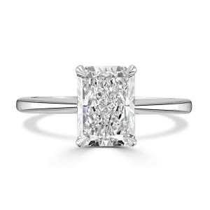 18ct Yellow Gold 1ct Radiant Cut Laboratory Grown Diamond Solitaire