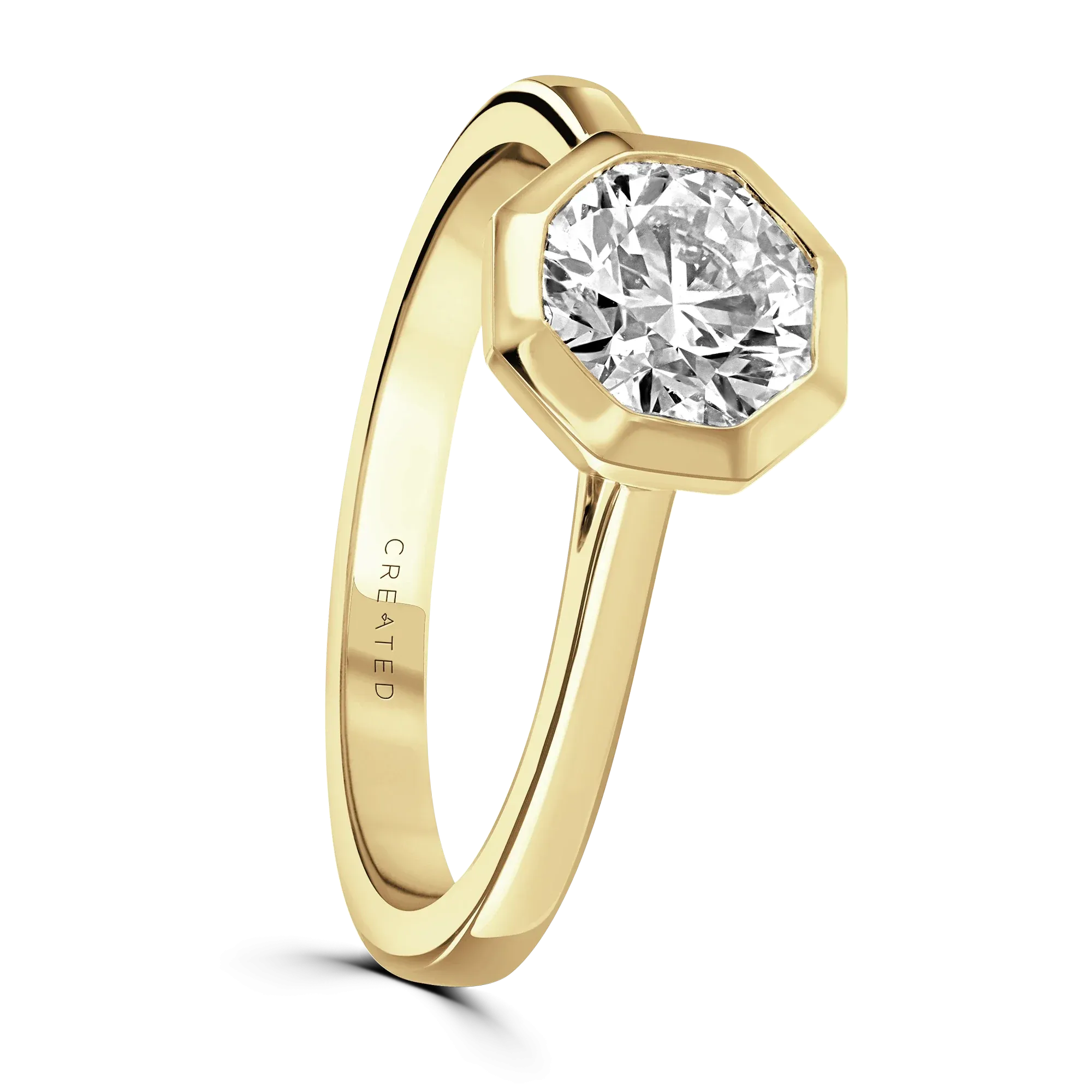 18ct Yellow Gold 3ct Lab Grown Diamond Ring