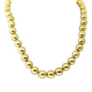 18ct Yellow Gold South Sea Pearl Strand
