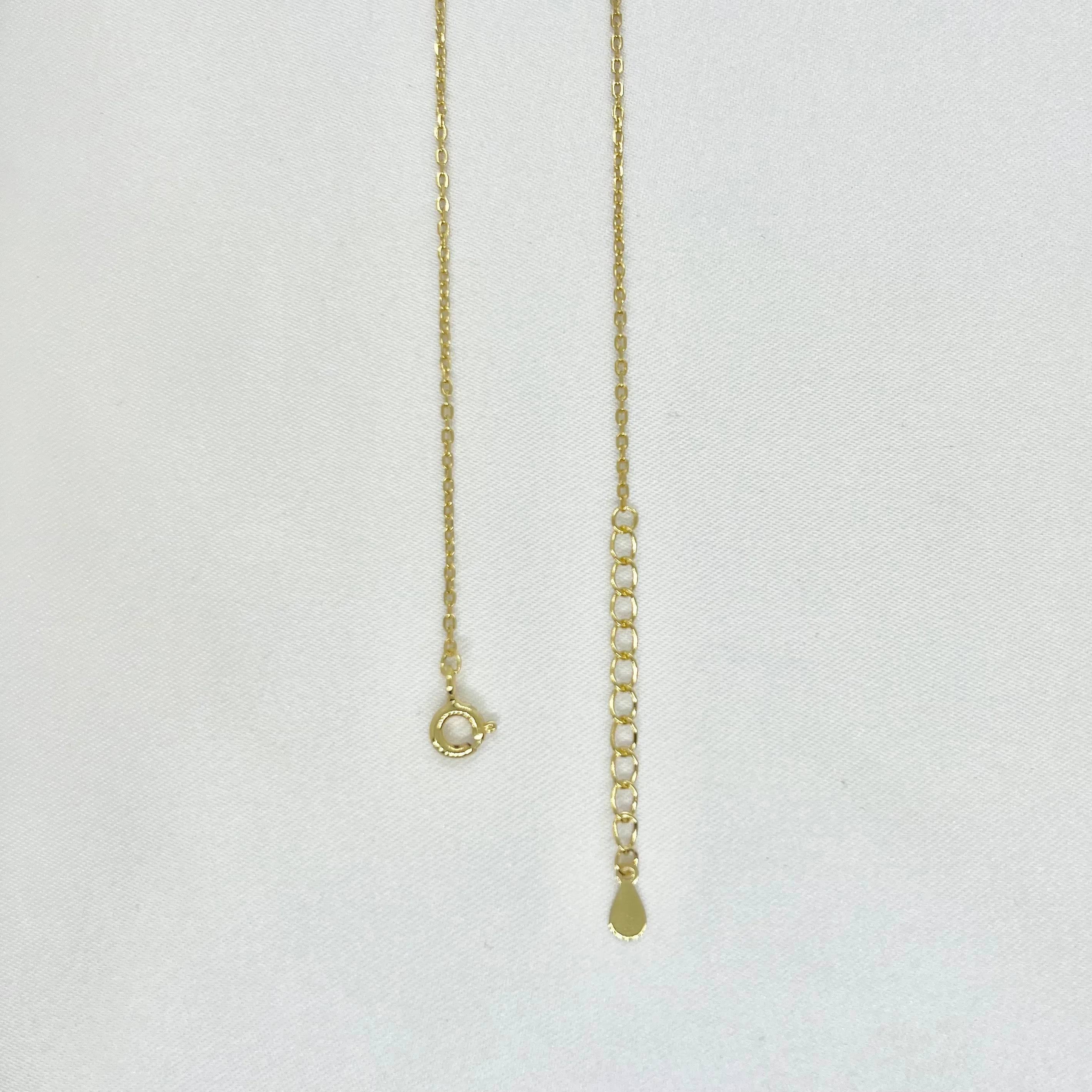 18k/925 Vermeil CZ Evil Eye Necklace