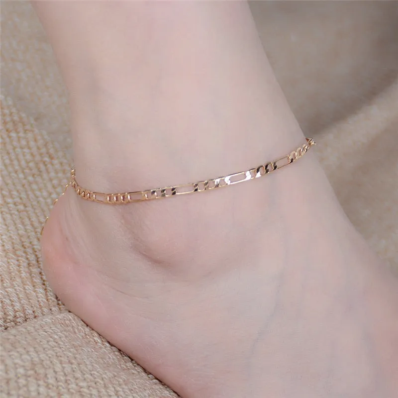 24cm Fine Sexy Anklet Ankle Bracelet Cheville Barefoot Sandals Foot Jewelry Leg Chain On Foot Pulsera Tobillo For Women Halhal