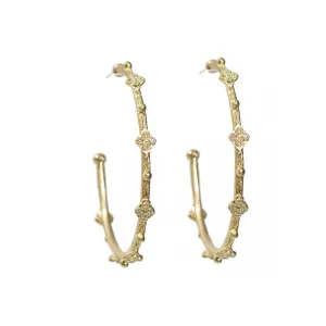 35mm Diamond Hoop Earrings