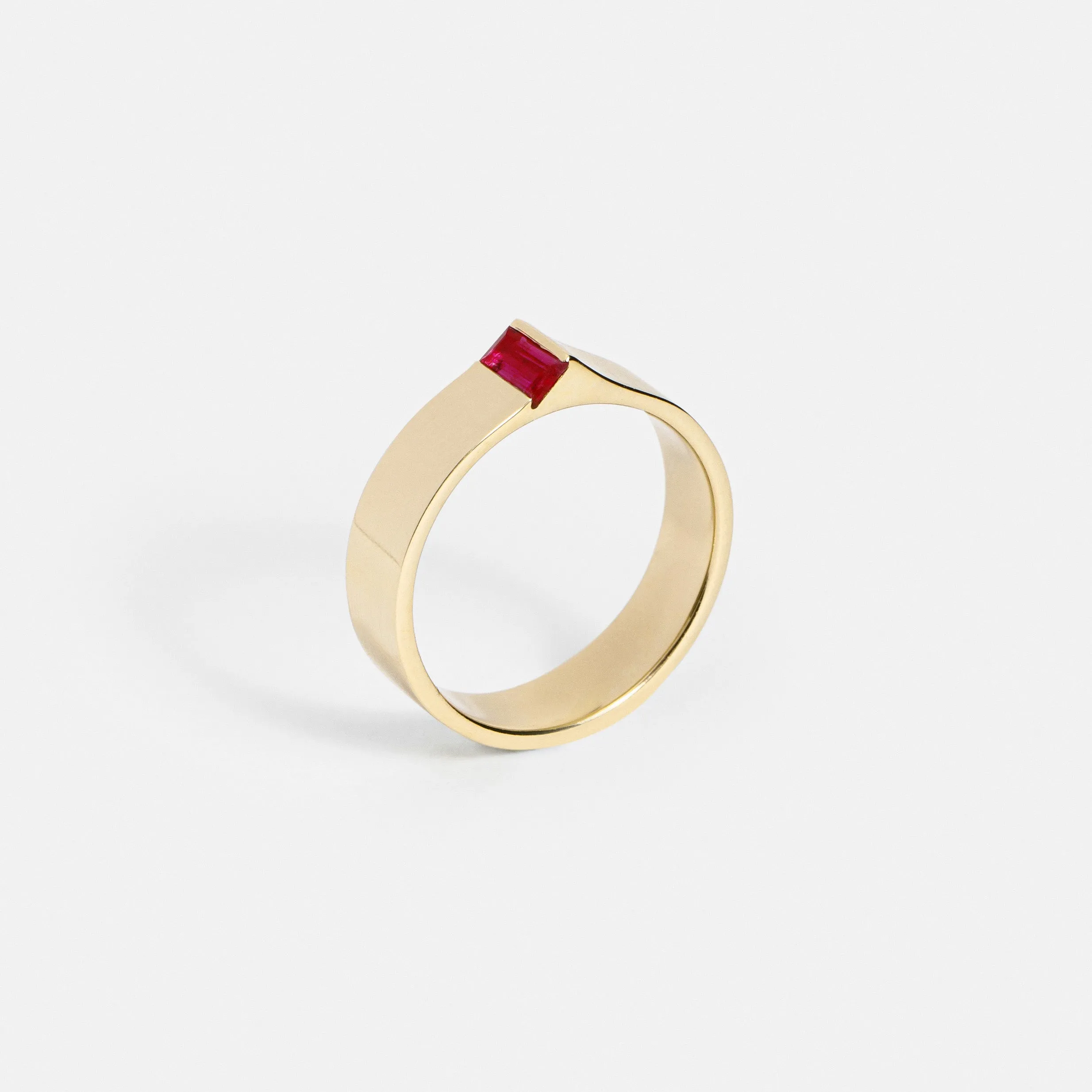 5mm Braga Ring with Ruby