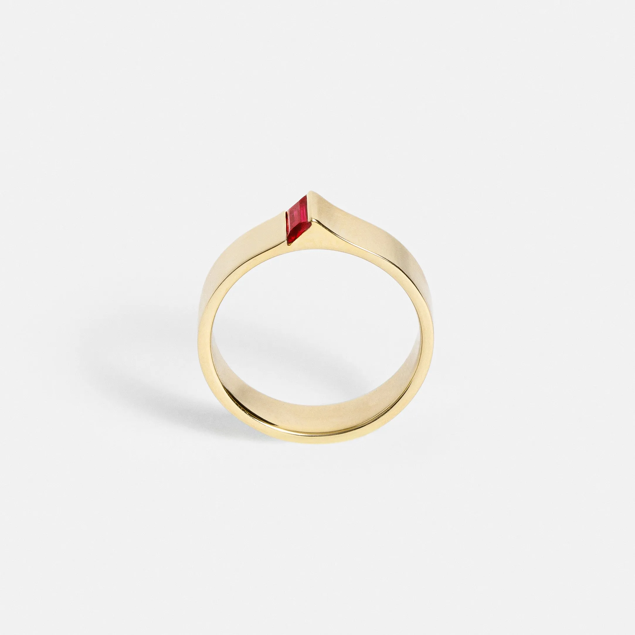 5mm Braga Ring with Ruby