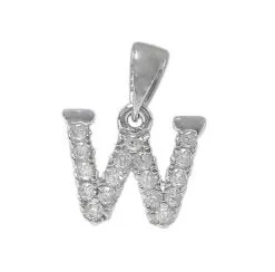 925 Sterling Silver CZ Initial Necklace