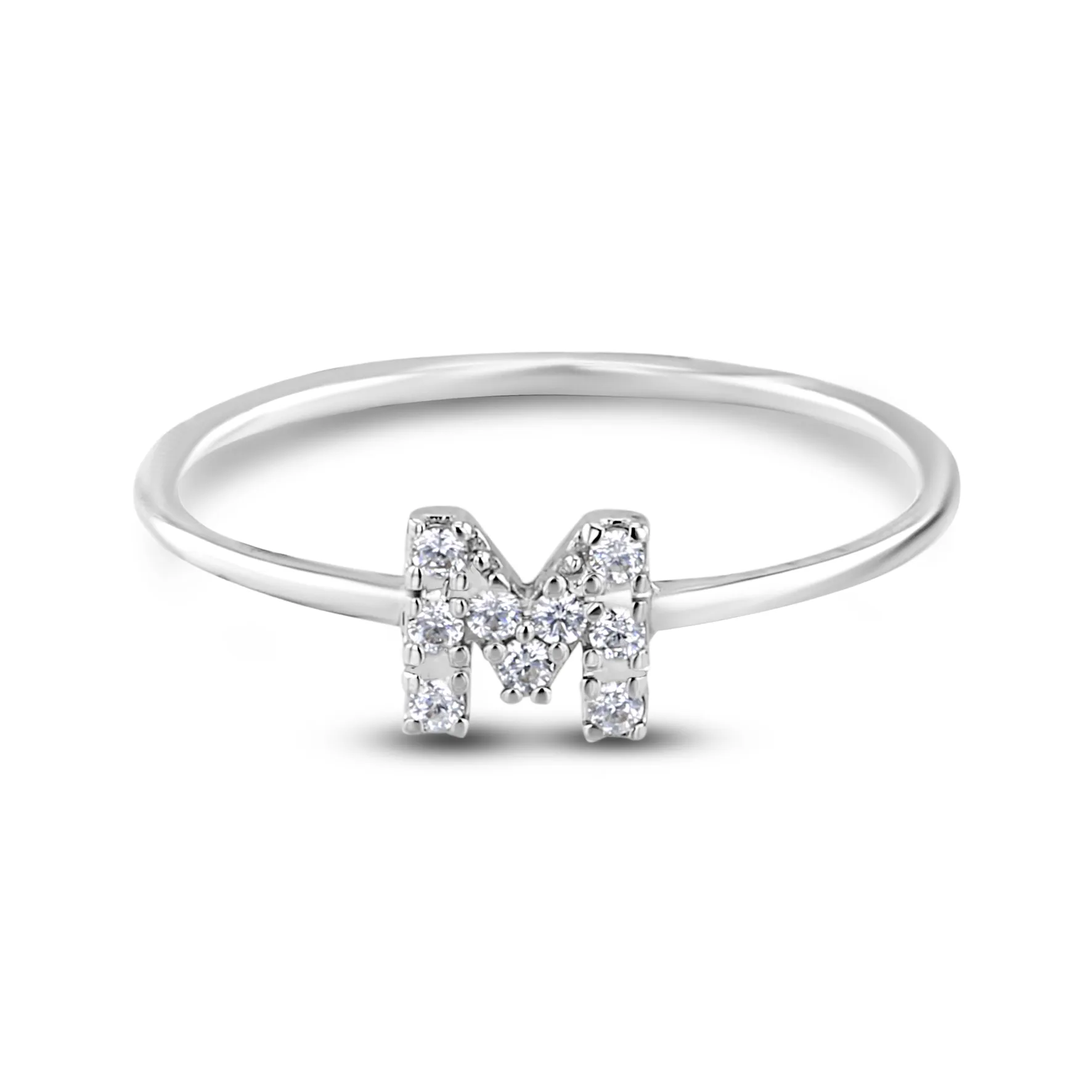 9k White Gold Ring Set with HSI Diamonds
