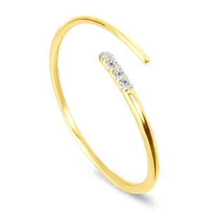 9k Yellow Gold Ring Set with HSI Diamonds