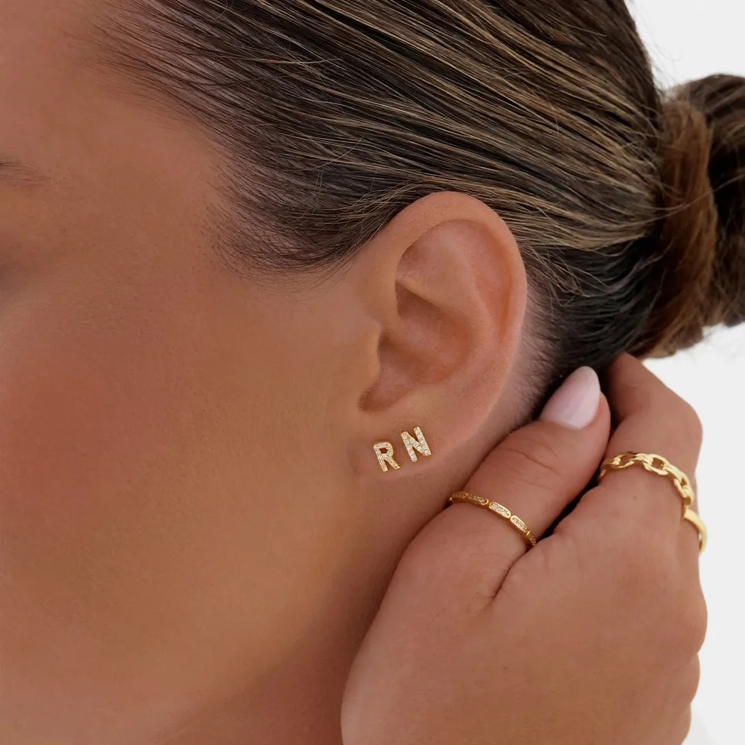 A-Z Earring Gold