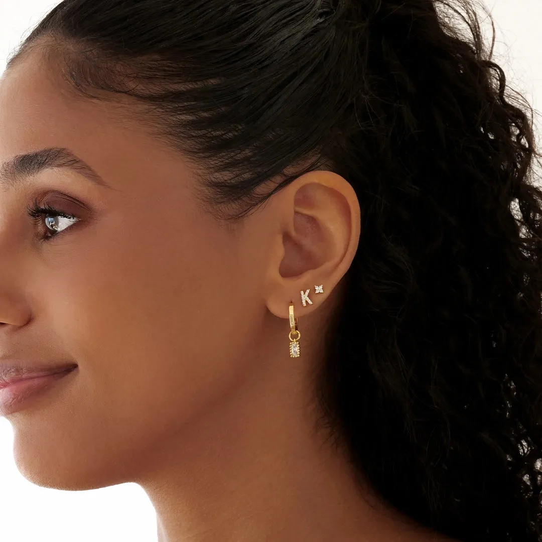 A-Z Earring Gold