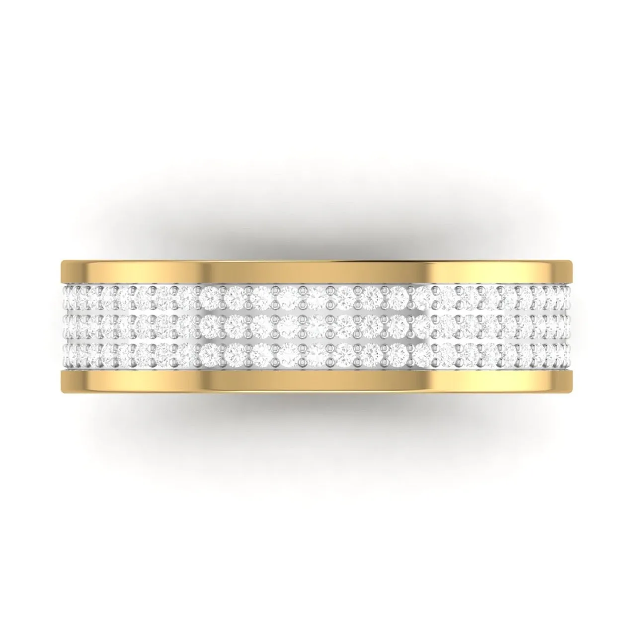 Alexx Diamond Band in 18K Gold