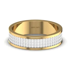 Alexx Diamond Band in 18K Gold