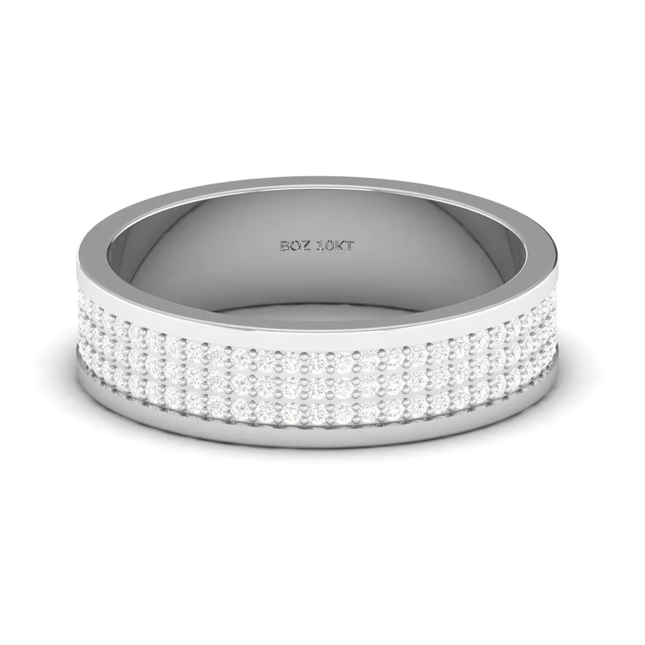 Alexx Diamond Band in 18K Gold