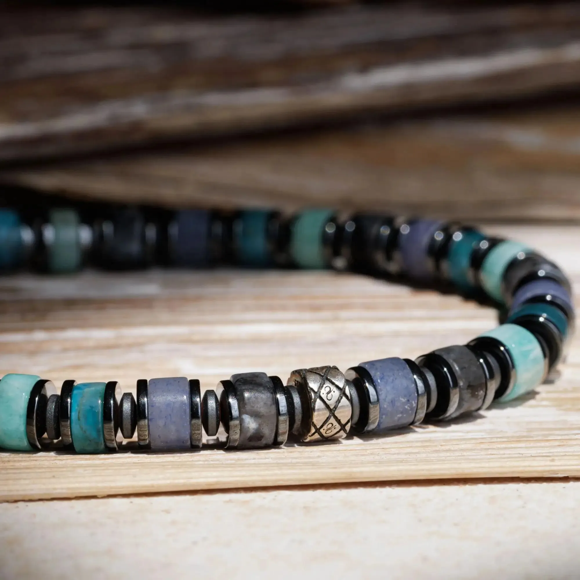 Amazonite-Aventurine-Apatite-Labradorite Bracelet IV (6mm)