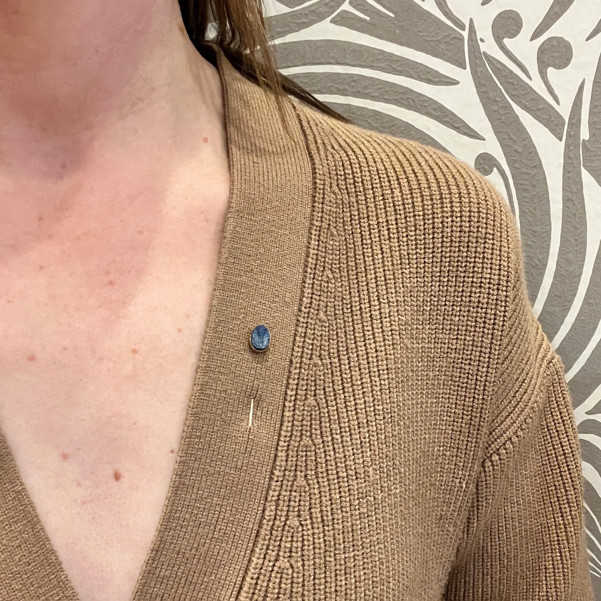Ancient Lapis Pharaoh Gold Lapel Pin