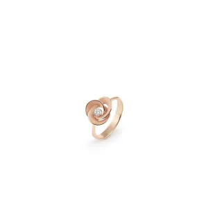 Annamaria Cammilli 18ct Pink Champagne 0.1ct Diamond Desert Rose Series Ring