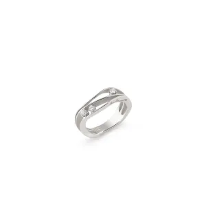Annamaria Cammilli 18ct White Ice Gold 0.19ct Diamond Dune Series Ring