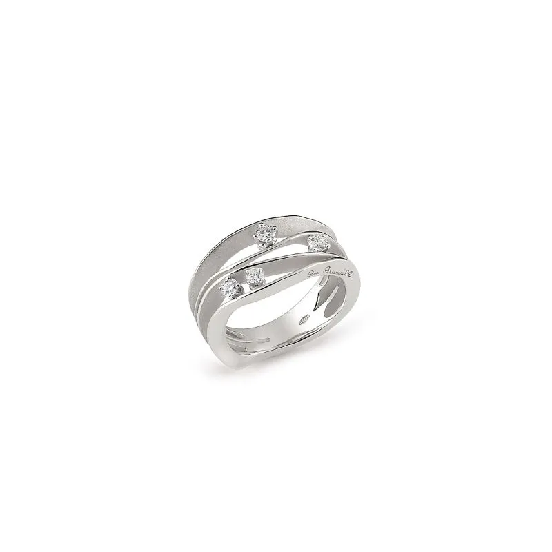 Annamaria Cammilli 18ct White Ice Gold 0.27ct Diamond Dune Series Ring