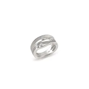 Annamaria Cammilli 18ct White Ice Gold 0.27ct Diamond Dune Series Ring
