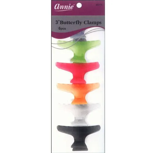 Annie 3" Butterfly Clamps 6Ct