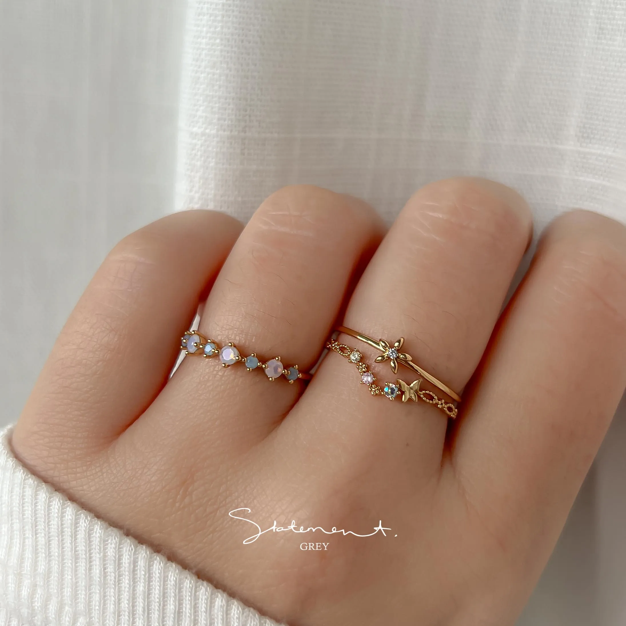 Annie Blossom Butterfly Ring