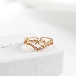 Annie Blossom Butterfly Ring