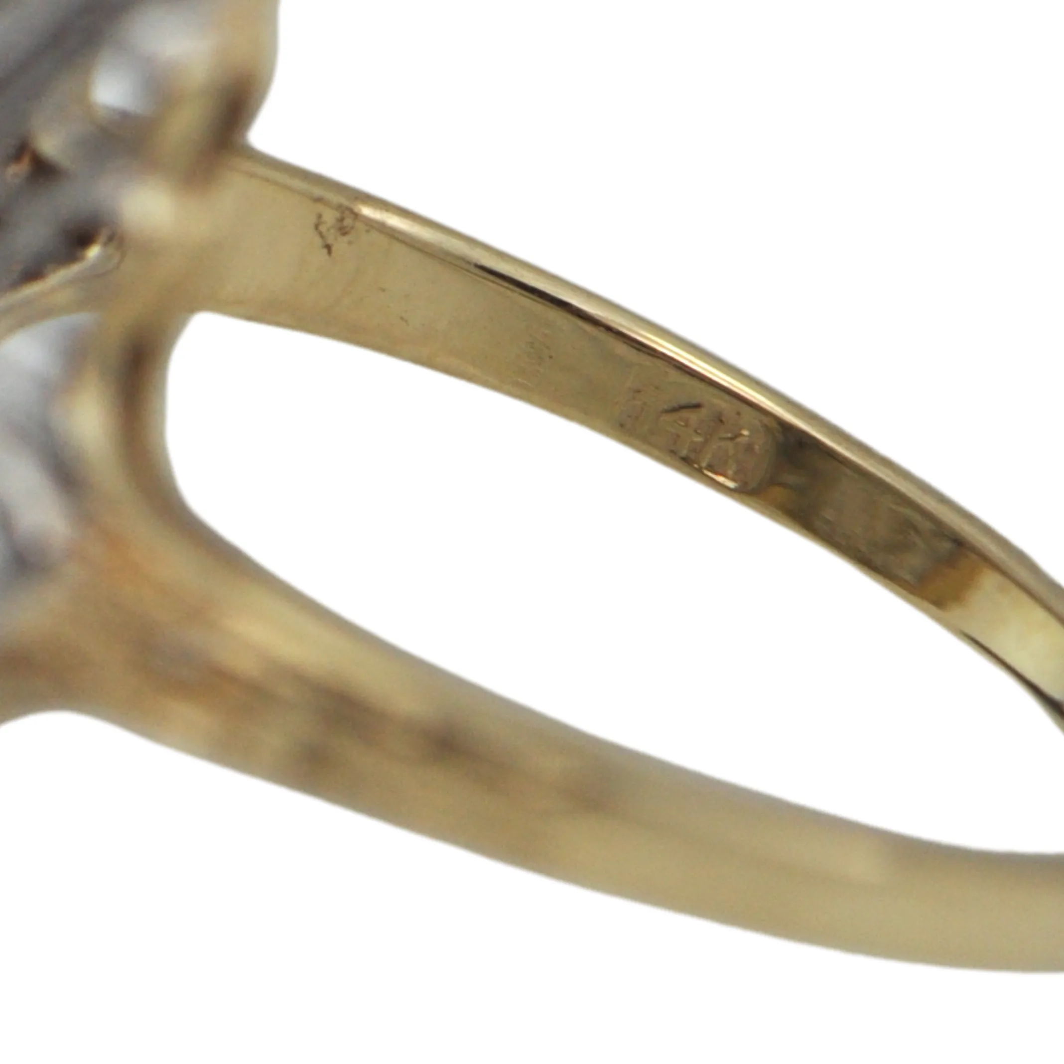 Antique Art Deco Diamond 14K Gold Ring