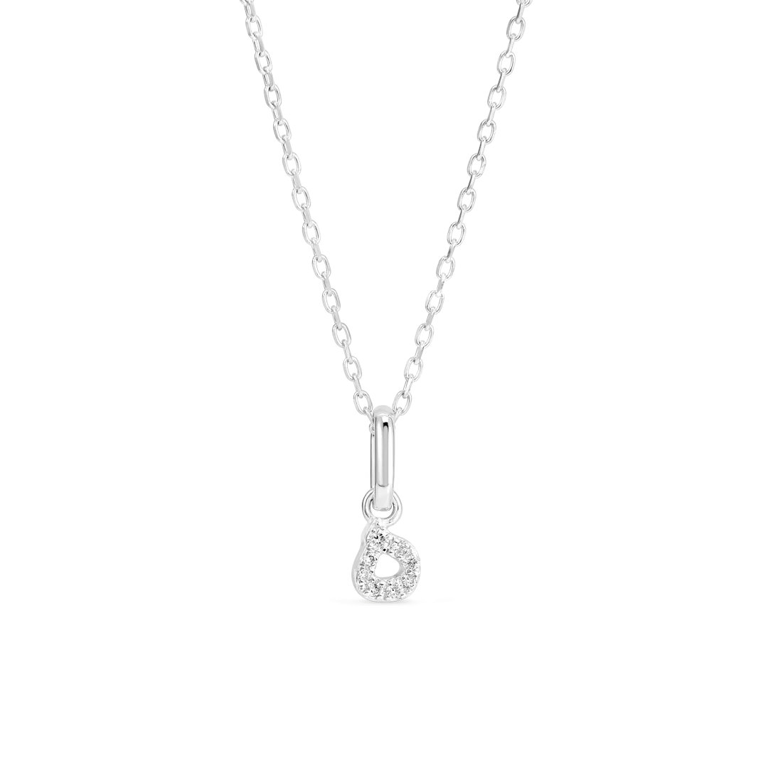 Arabic Letter Pendant White Gold - ?