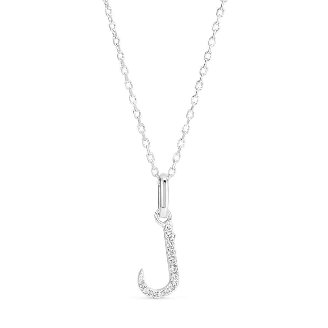 Arabic Letter Pendant White Gold - ?