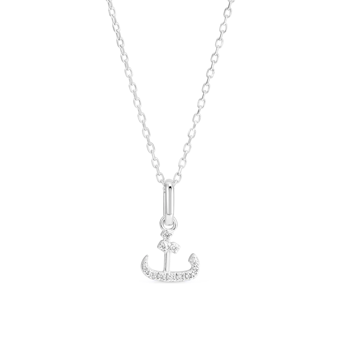 Arabic Letter Pendant White Gold - ?
