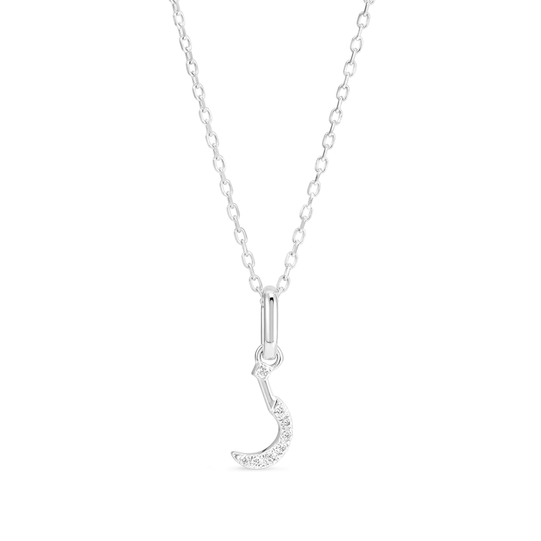 Arabic Letter Pendant White Gold - ?
