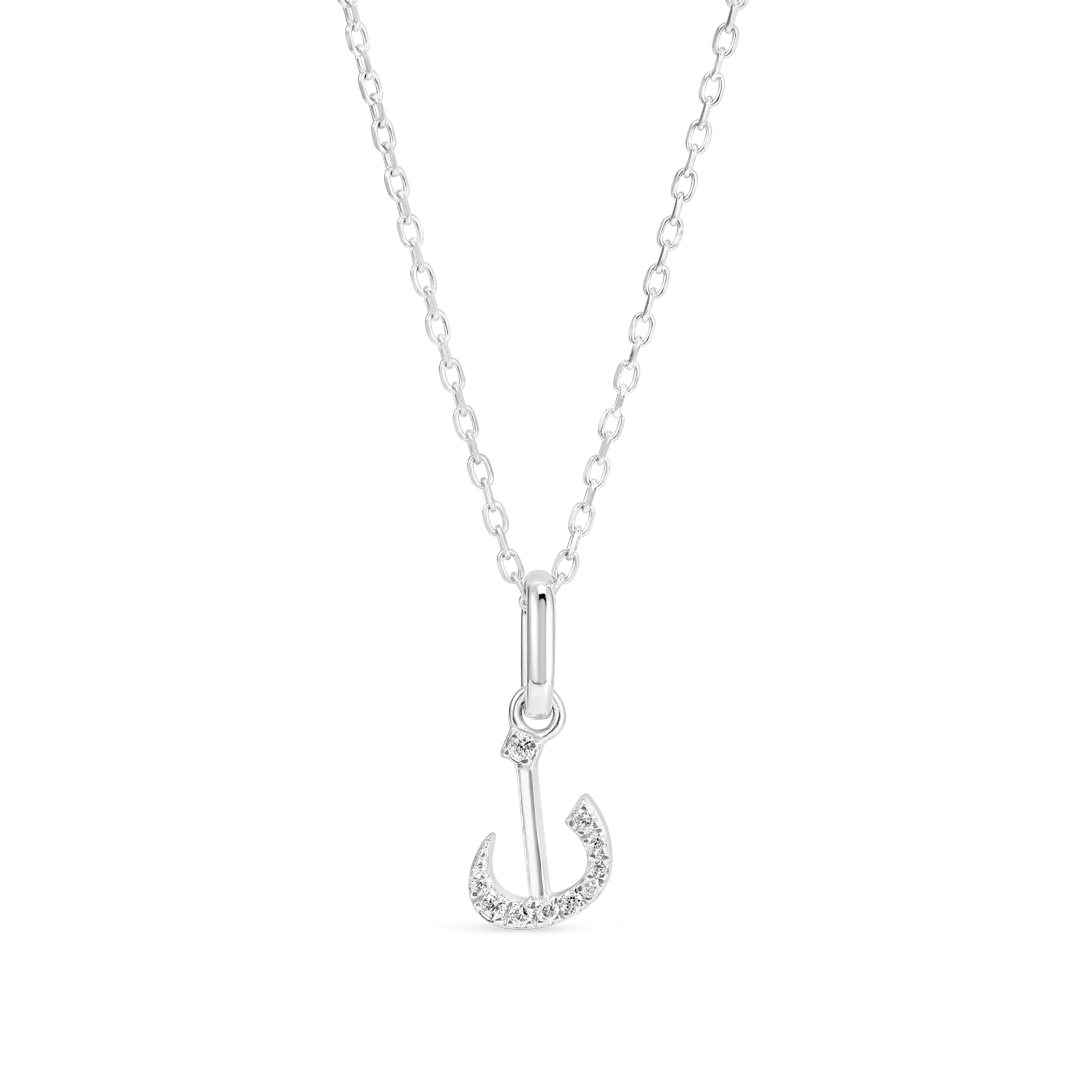Arabic Letter Pendant White Gold - ?