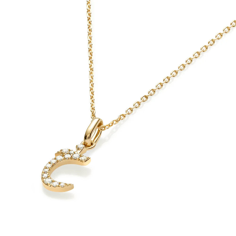 Arabic Letter Pendant Yellow Gold - ?