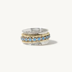Aria Birthstone Spinner Ring  - March