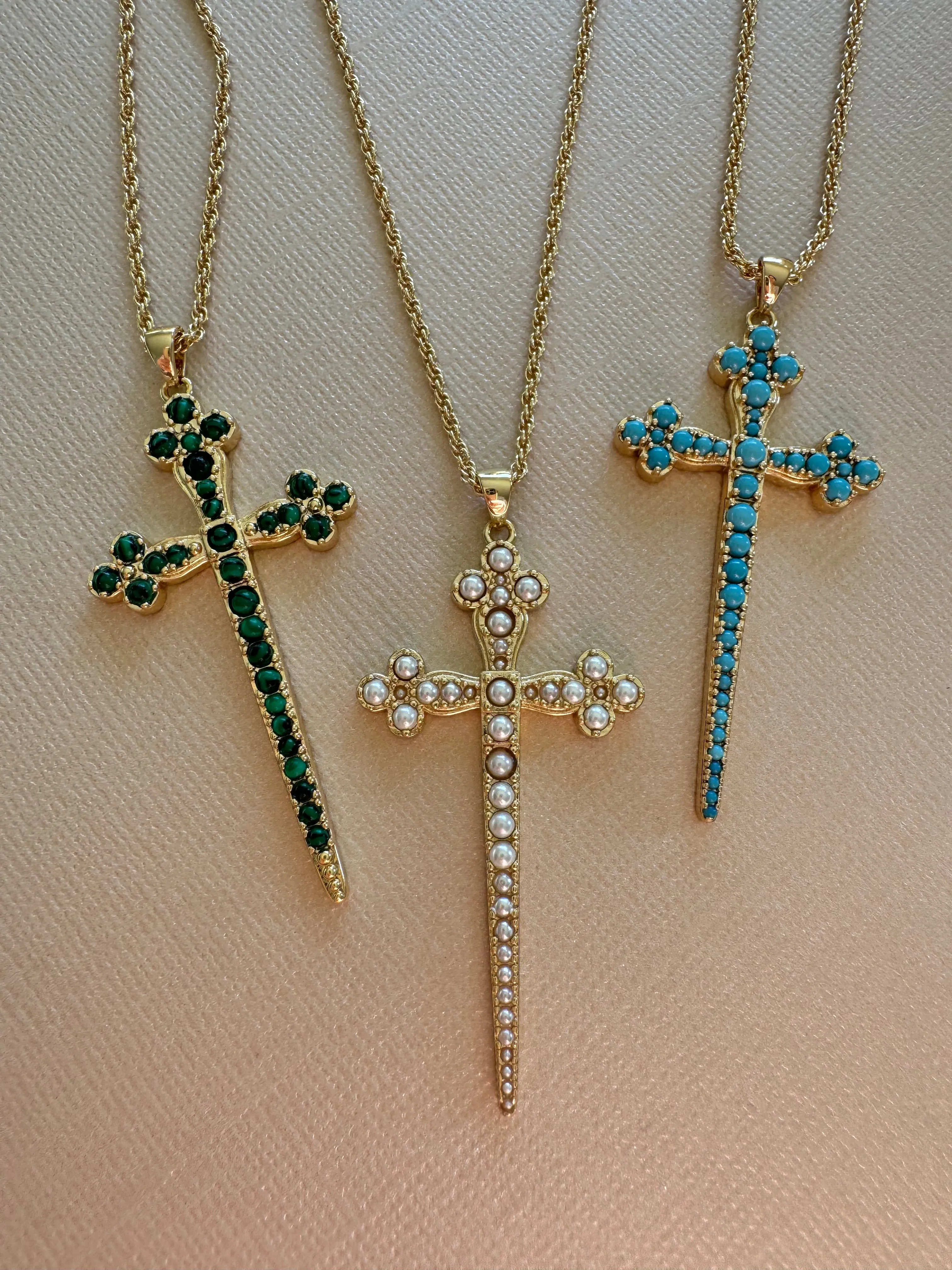Athena Cross - Turquoise