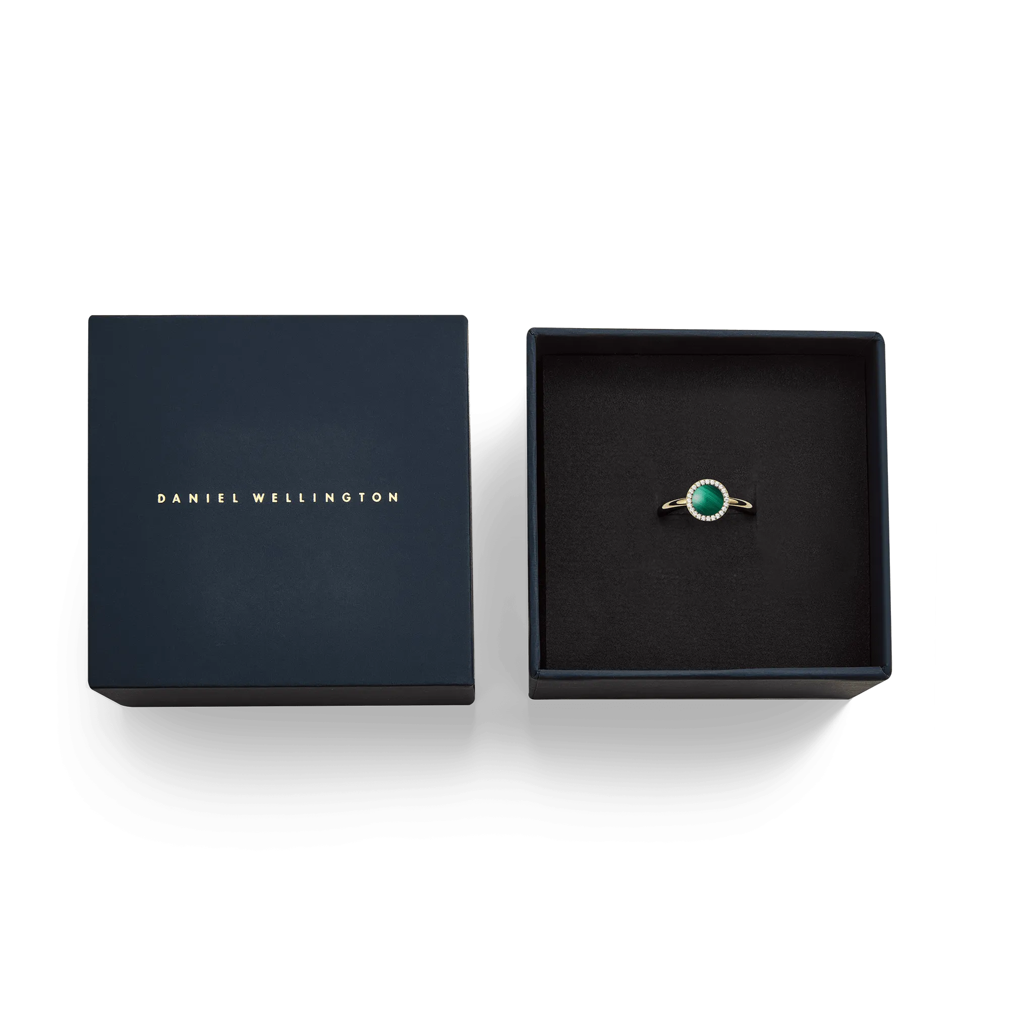 Audrey Ring Malachite Gold
