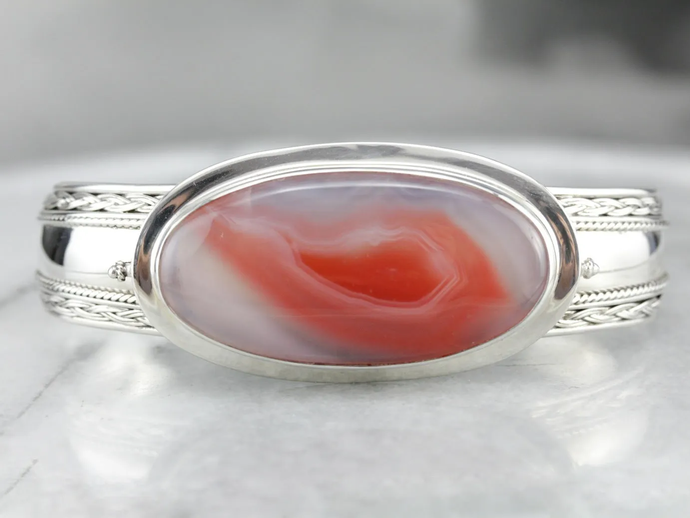 Banded Agate Cuff Bracelet