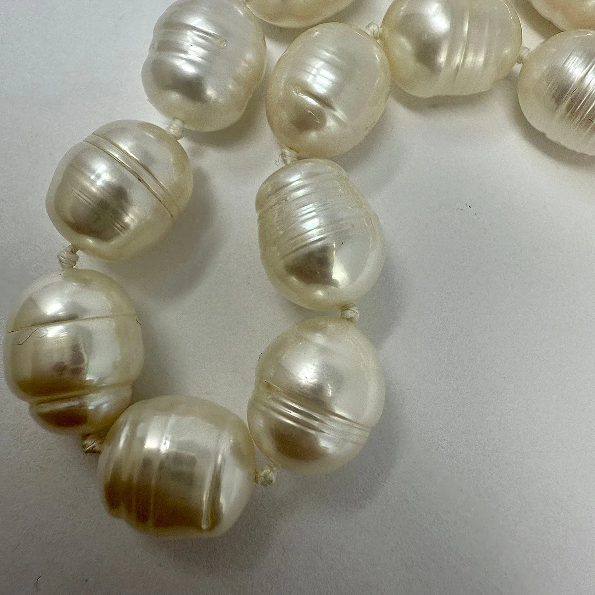 Baroque Pearl Necklace with 14K Filigree Gold Clasp