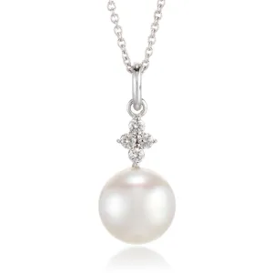 Belgravia Pendant Necklace in South Sea Pearl & Diamonds