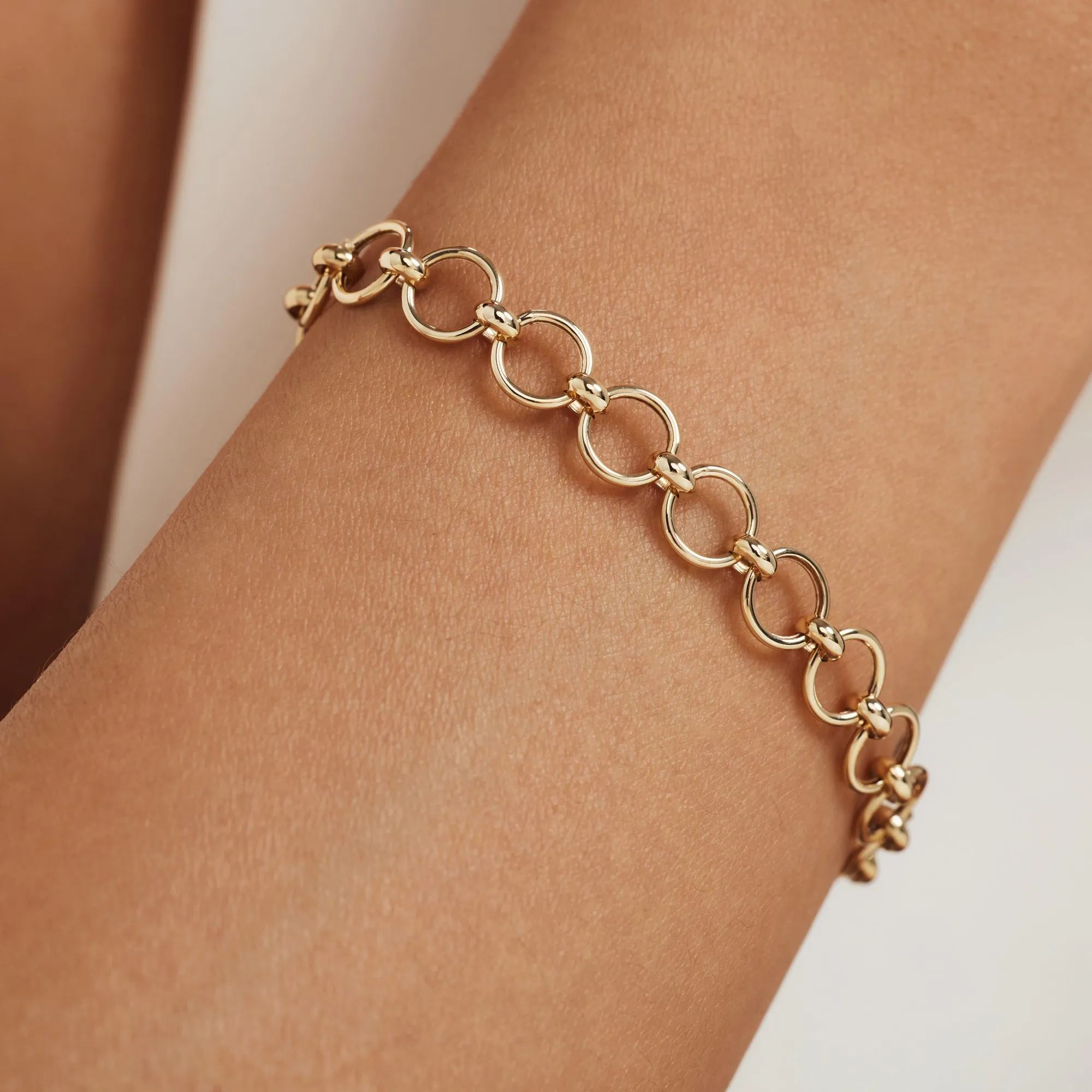 Belleville Axelle 14 karat gold link bracelet