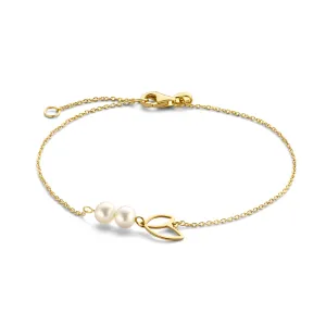 Belleville No??mi 14 karat gold bracelet with freshwater pearls