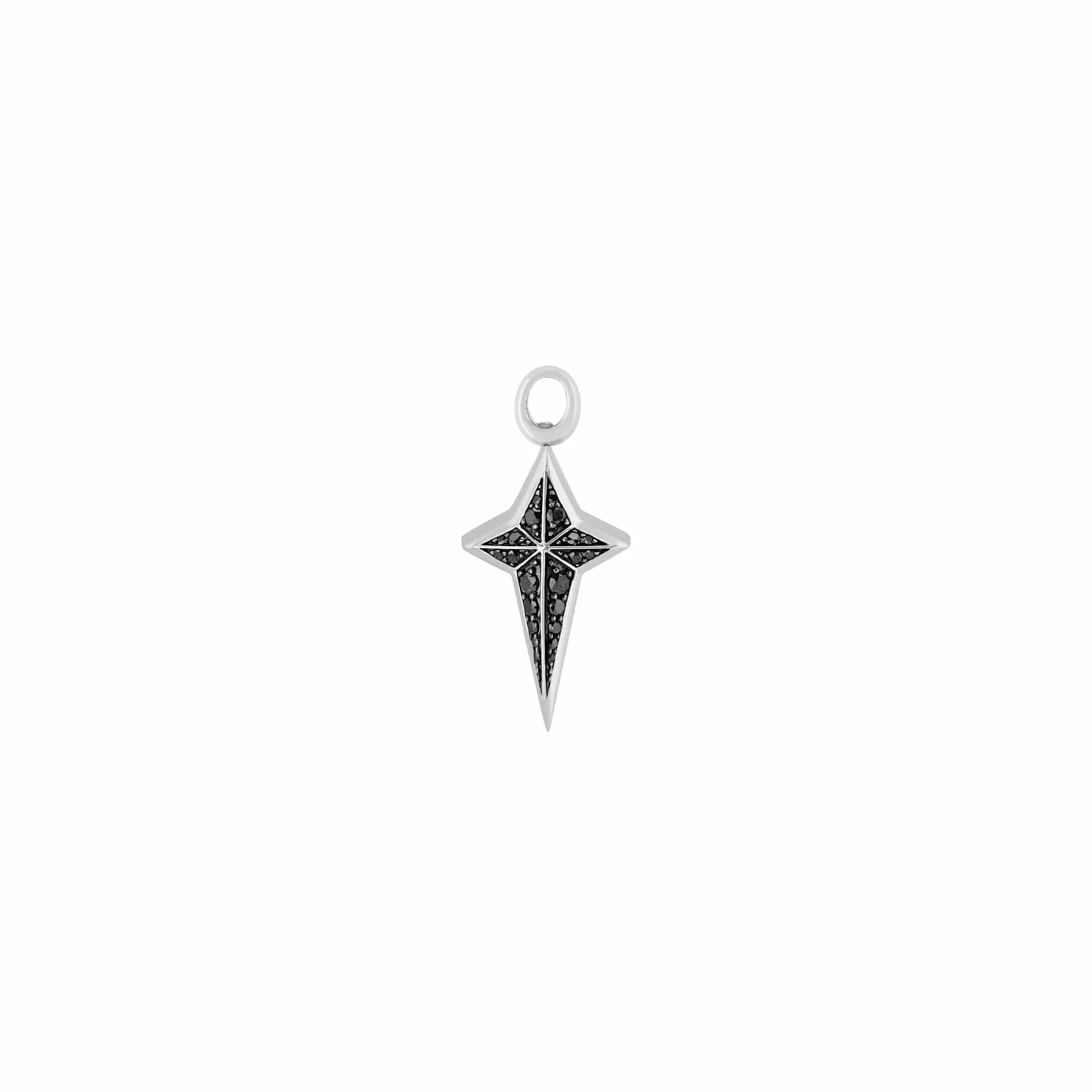 Black Diamond Single Earring Charm