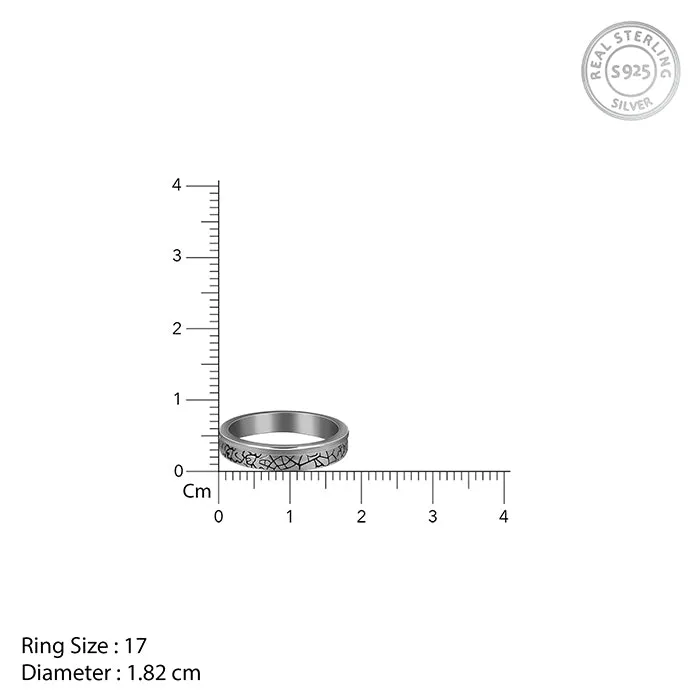 Black Rhodium Bold Ring For Him
