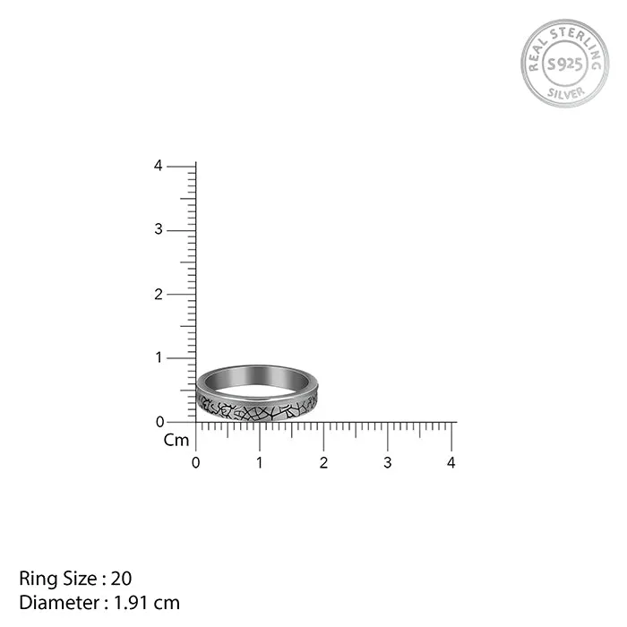 Black Rhodium Bold Ring For Him